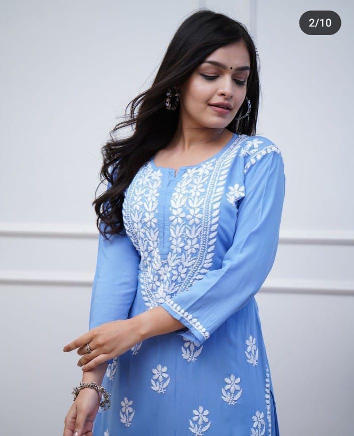 Ruaati Light Blue Kurta Suit Set