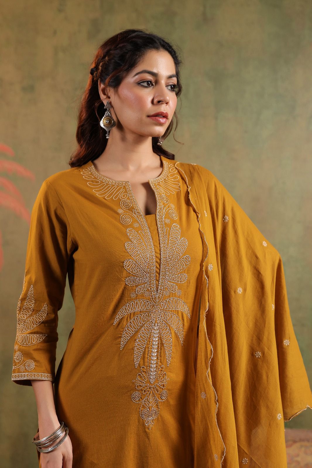 Premium Farsi Salwar 3-Piece Set with Attached Lining in Pure Cotton Fabric. Superior Fitting & Quality Cotton Fabric