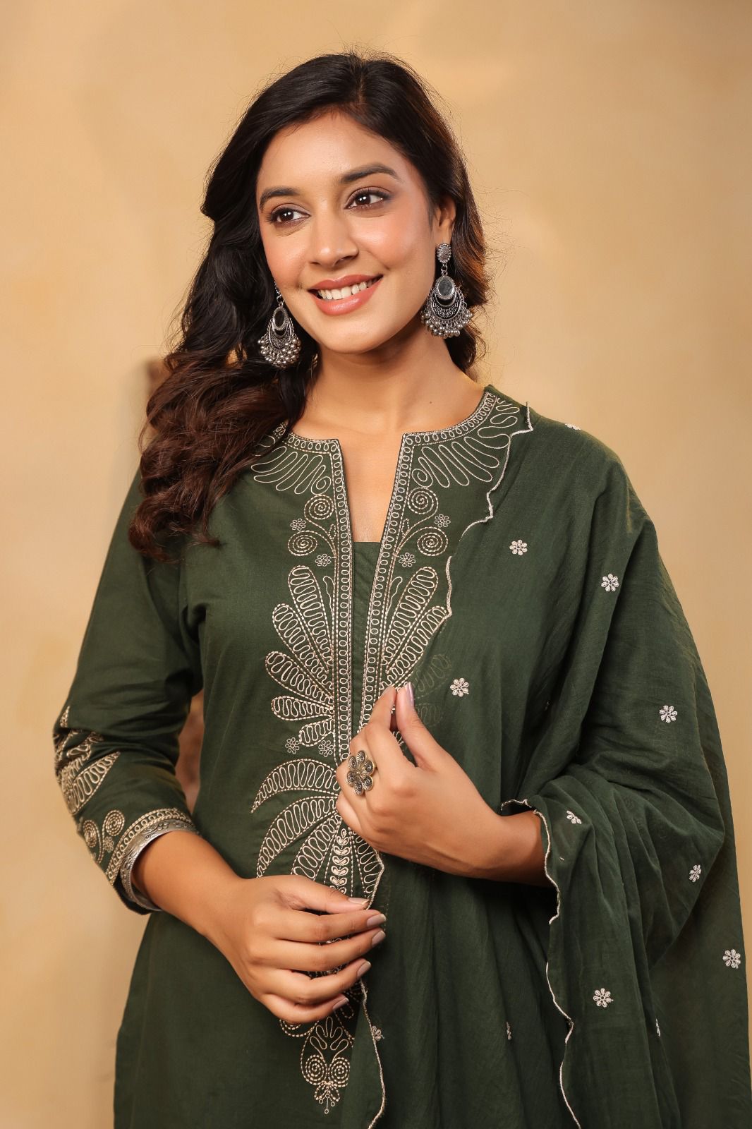 Premium Farsi Salwar 3-Piece Set with Attached Lining in Pure Cotton Fabric. Superior Fitting & Quality Cotton Fabric