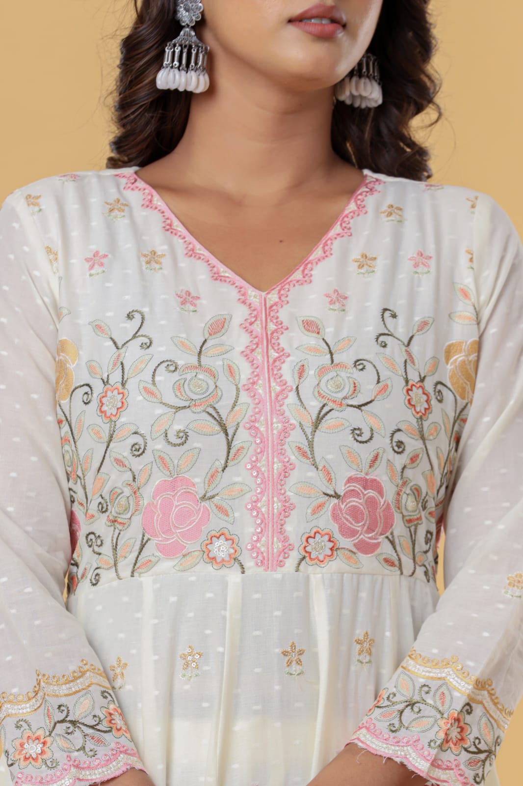 Luxurious & Elegant Mal Cotton Dobi Designer Dress White with Heavy Manual Embroidery, Superior Quality Fabric, Premium Cotton, Designer 3 Pc. Suits.