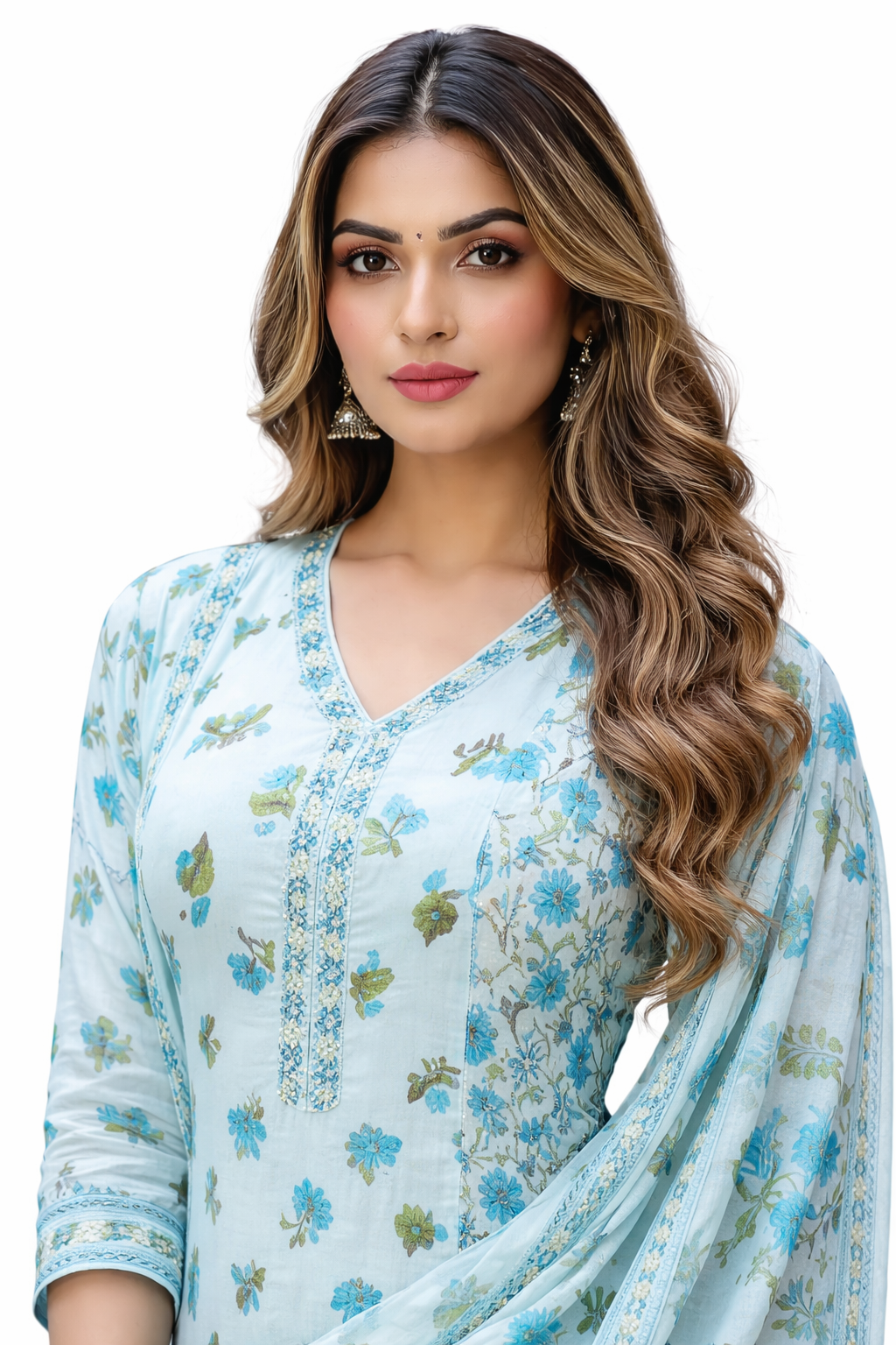 Ruaati Women Premium Mul Cotton Floral Suit Set