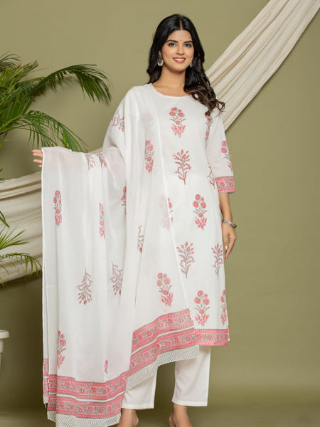 Ruaati Pink Kurta Palazzo Set