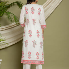Ruaati Pink Kurta Palazzo Set