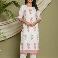Ruaati Pink Kurta Palazzo Set