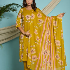 Ruaati Yellow Kurti Set