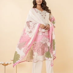 Ruaati White Kurti Set