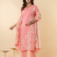 Ruaati Light Pink Kurta Palazzo Set