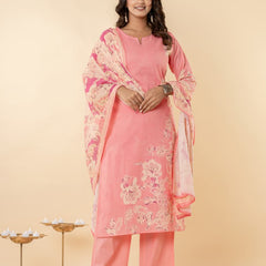 Ruaati Light Pink Kurta Palazzo Set