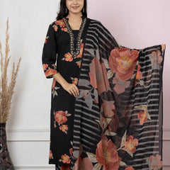 Ruaati Peach Kurta Palazzo Set