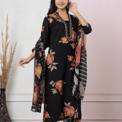 Ruaati Peach Kurta Palazzo Set