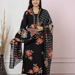 Ruaati Peach Kurta Palazzo Set