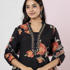 Ruaati Peach Kurta Palazzo Set