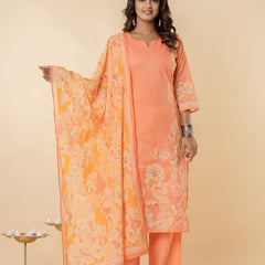 Ruaati Peach Kurta Palazzo Set