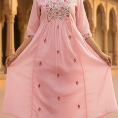 Ruaati Pink Kurta Palazzo Set