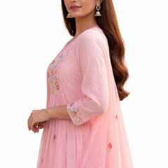 Ruaati Pink Kurta Palazzo Set