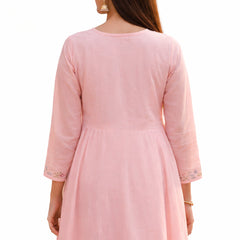 Ruaati Pink Kurta Palazzo Set