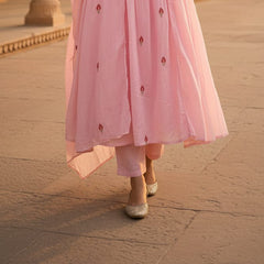 Ruaati Pink Kurta Palazzo Set