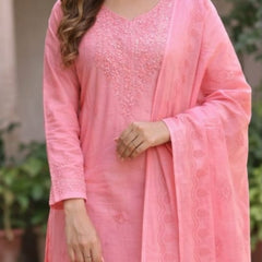 Ruaati Pink Kurta Palazzo Set