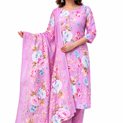 Ruaati Pink Kurta Palazzo Set
