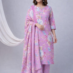 Ruaati Pink Kurta Palazzo Set
