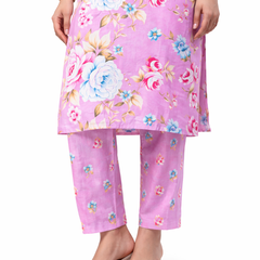 Ruaati Pink Kurta Palazzo Set