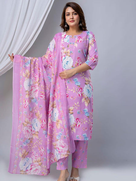 Ruaati Pink Kurta Palazzo Set