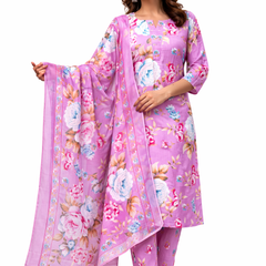 Ruaati Pink Kurta Palazzo Set