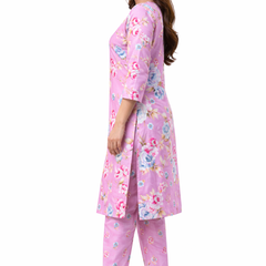 Ruaati Pink Kurta Palazzo Set