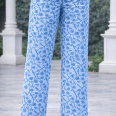 Ruaati Blue Kurta Palazzo Set