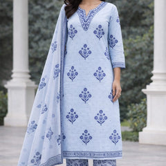 Ruaati Blue Kurta Palazzo Set
