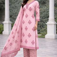 Ruaati Pink Kurta Palazzo Set