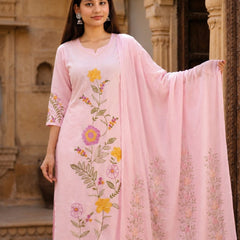 Ruaati Pink Kurta Palazzo Set