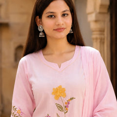 Ruaati Pink Kurta Palazzo Set