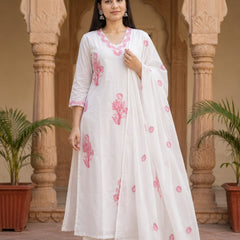 Ruaati Pink Kurta Palazzo Set