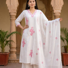 Ruaati Pink Kurta Palazzo Set
