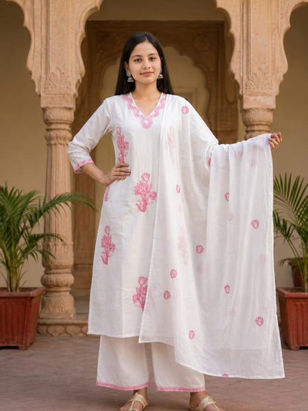 Ruaati Pink Kurta Palazzo Set