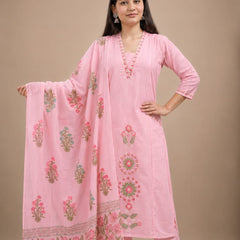 Ruaati Pink Kurta Palazzo Set