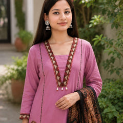 Ruaati Lavender Kurta Palazzo Set