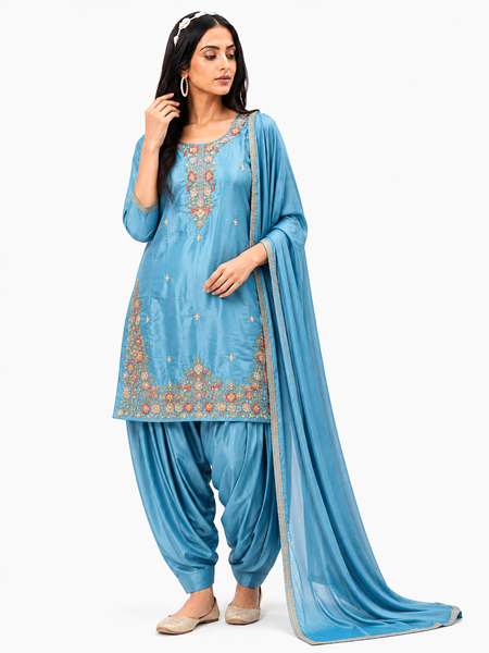 Blue Farsi Salwar Suit Set