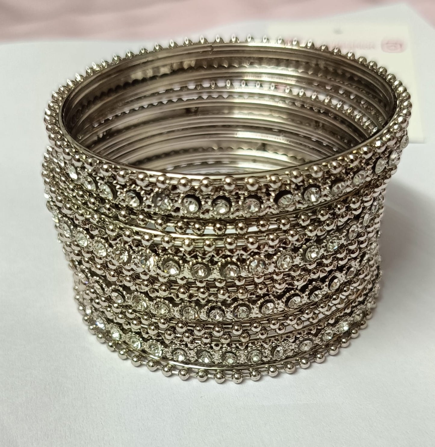 Metal Brass Beautiful Bangles for Ladies, Sizes:2.8, For Women; Base Metal: Glass Plating.