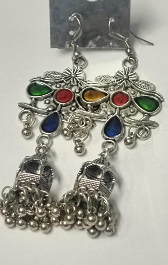 Lovely Oxidized & Multi Color Earrings