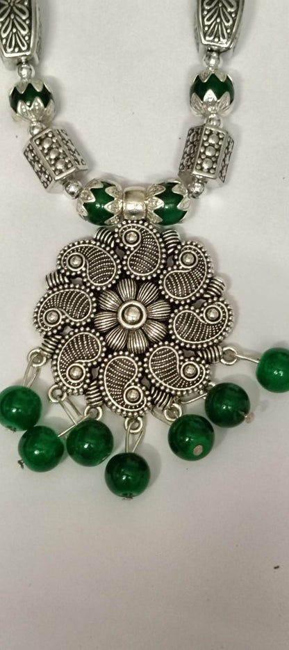 New & Beautiful Stylish Oxidized Necklace