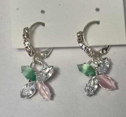 Nice Beautiful Oxidized & Flower Earrings