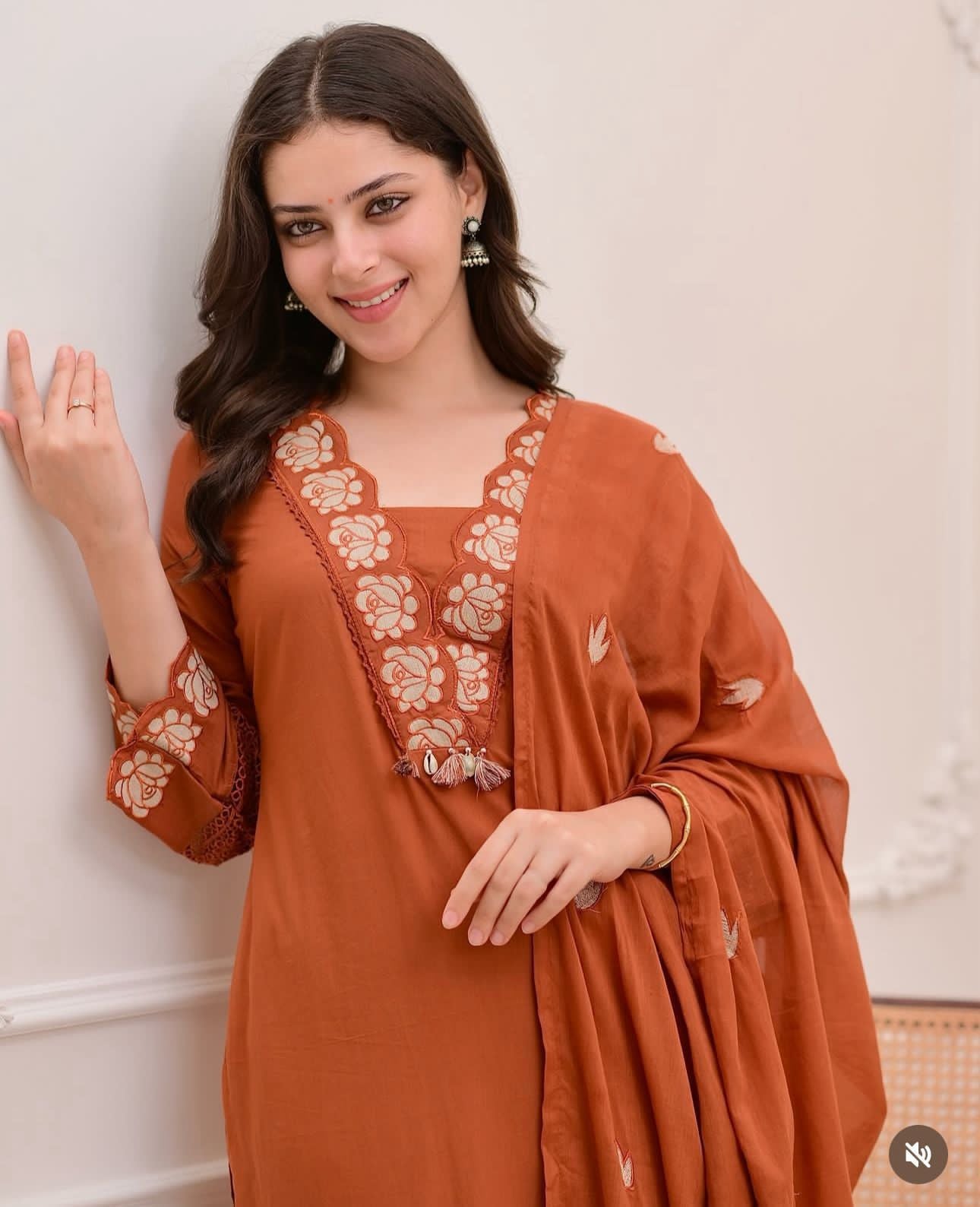 New Straight  Kurta 3 Pcs Set with New Style, Embroidery Work.