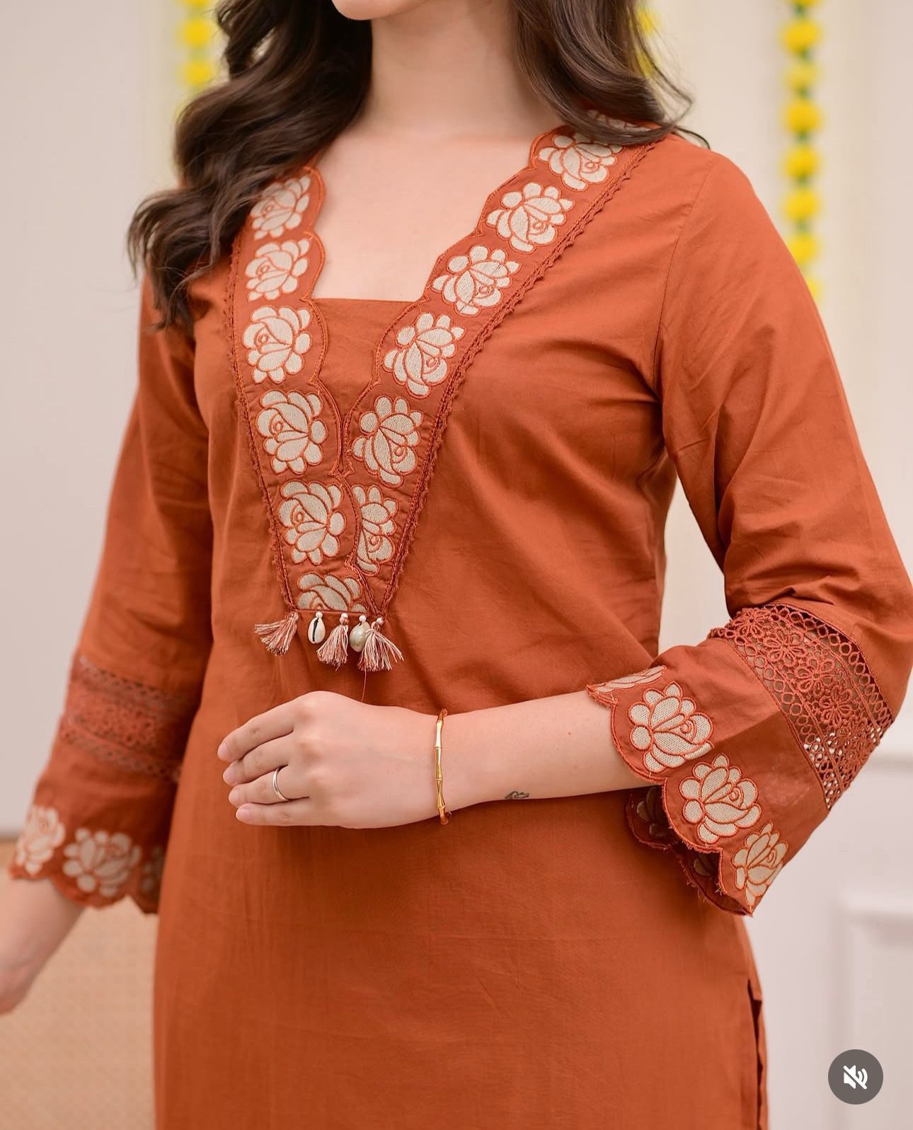 New Straight  Kurta 3 Pcs Set with New Style, Embroidery Work.