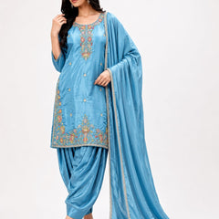 Blue Farsi Salwar Suit Set