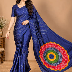 Premium Modal Silk Saree with Mirror Work & Designer Border