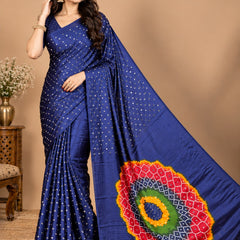 Premium Modal Silk Saree with Mirror Work & Designer Border