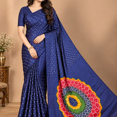 Premium Modal Silk Saree with Mirror Work & Designer Border