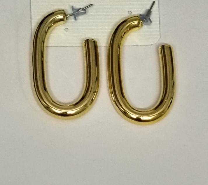 Beautiful Women Gold Circular Hoop American Design Earrings